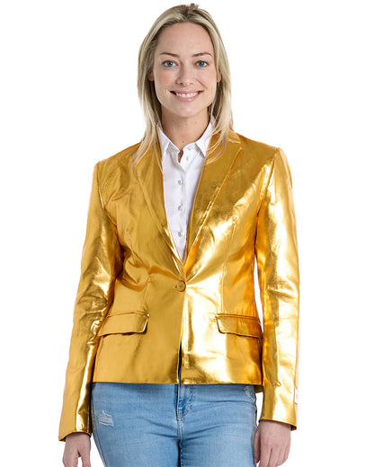 70s Groovy Gold Opposuit Womens Jacket