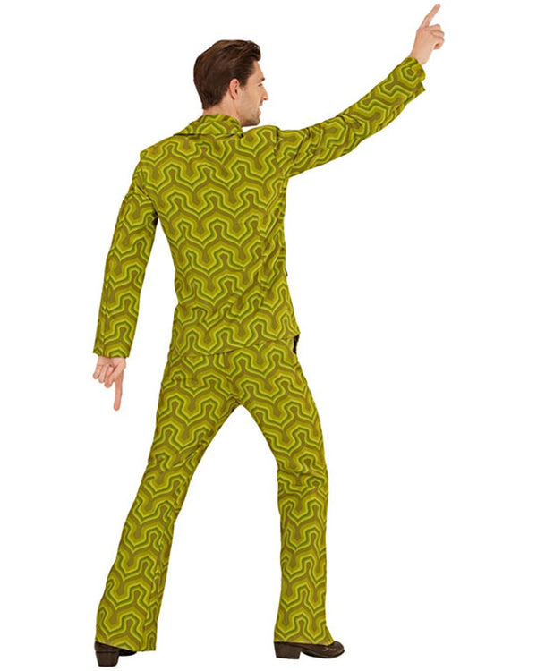 70s Groovy Wallpaper Circles Mens Suit