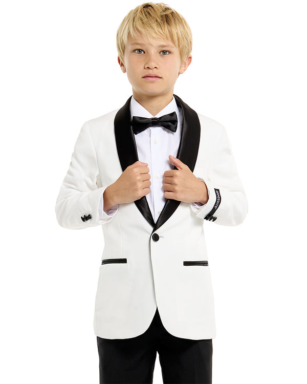 70s Opposuit Pearly White Premium Teen Boys Costume