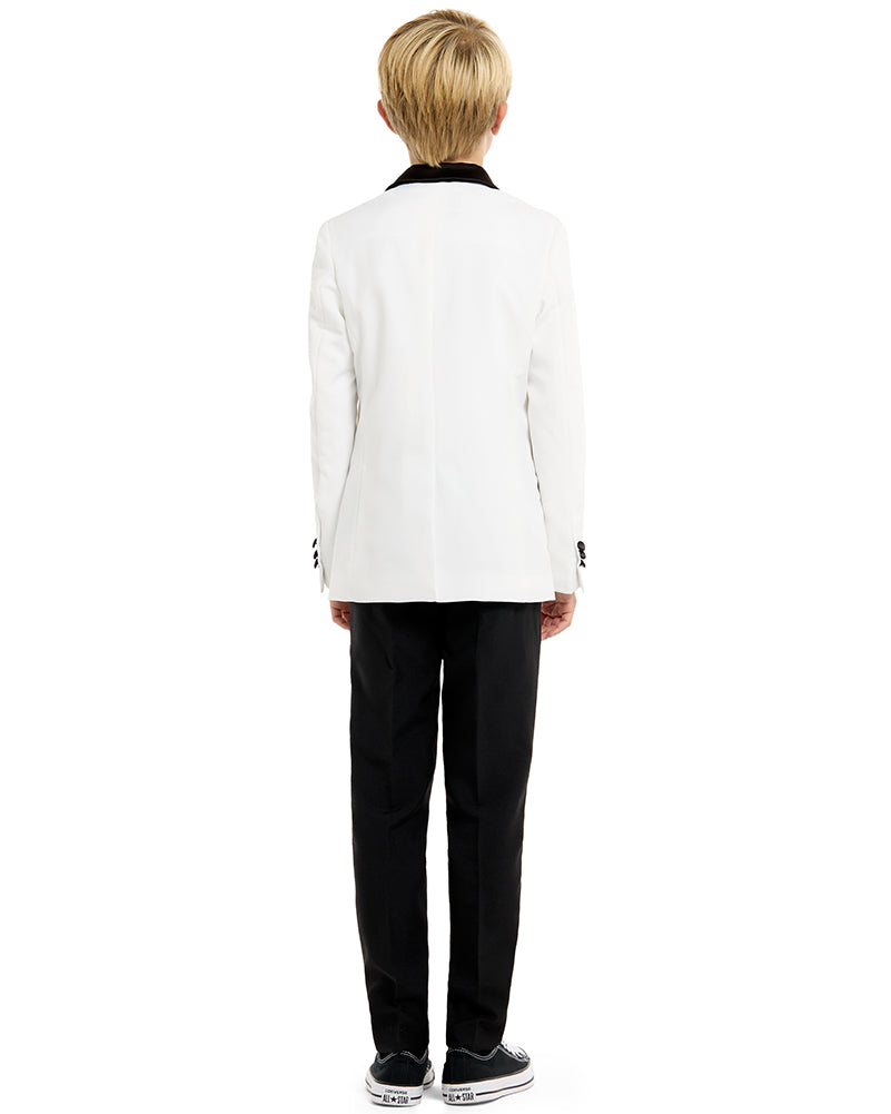 70s Opposuit Pearly White Premium Teen Boys Costume