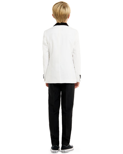 70s Opposuit Pearly White Premium Teen Boys Costume