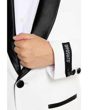 70s Opposuit Pearly White Premium Teen Boys Costume