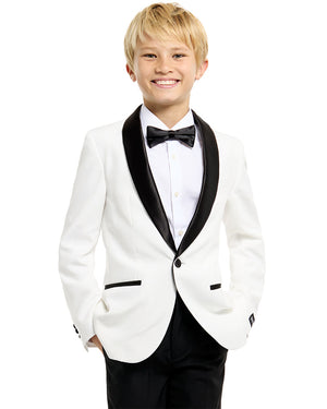 70s Opposuit Pearly White Premium Teen Boys Costume