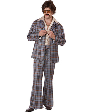 70s Plaid Stallion Leisure Suit Mens Costume