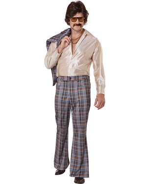 70s Plaid Stallion Leisure Suit Mens Costume