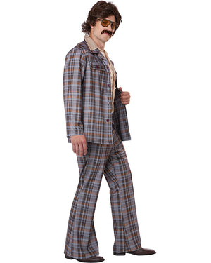 70s Plaid Stallion Leisure Suit Mens Costume