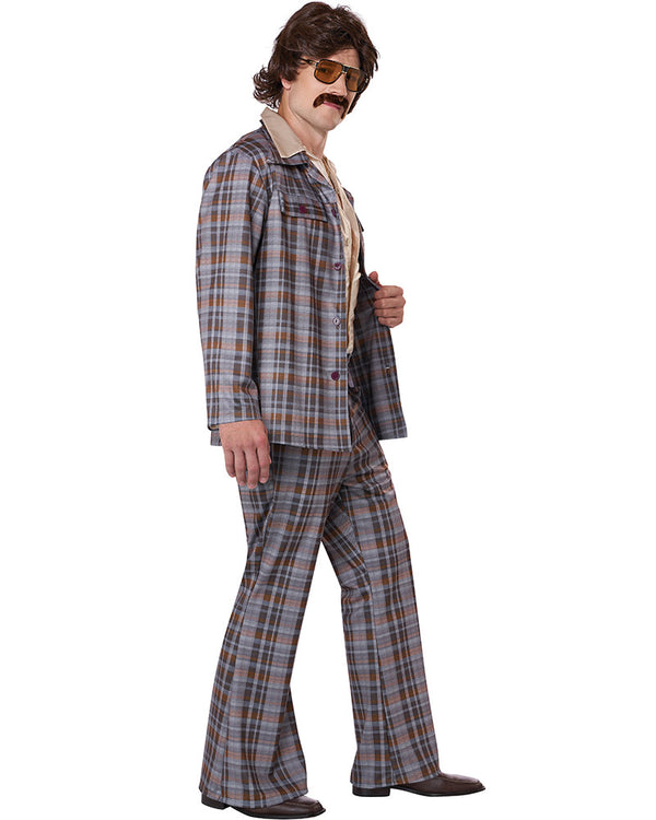 70s Plaid Stallion Leisure Suit Mens Costume