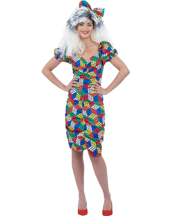 70s Rubiks Cube Womens Costume