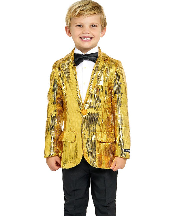 70s Sequins Gold Boys Suitmeister Jacket
