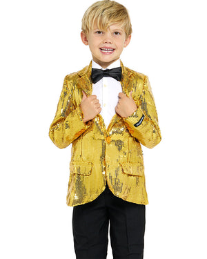 70s Sequins Gold Boys Suitmeister Jacket
