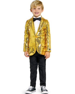 70s Sequins Gold Boys Suitmeister Jacket