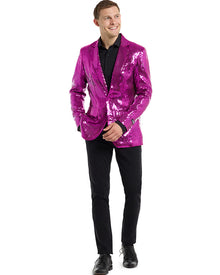 70s Sequins Pink Mens Suitmeister Jacket