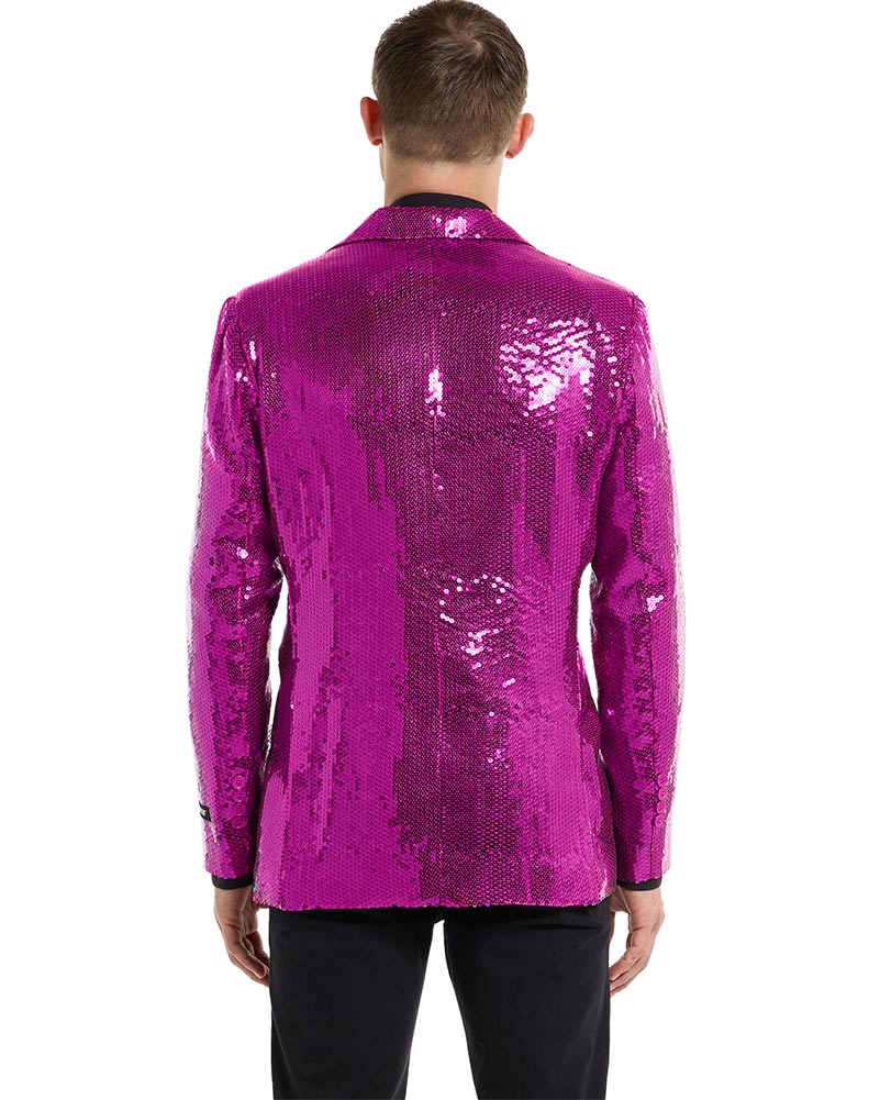 70s Sequins Pink Mens Suitmeister Jacket