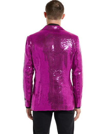 70s Sequins Pink Mens Suitmeister Jacket