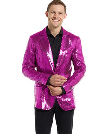 70s Sequins Pink Mens Suitmeister Jacket