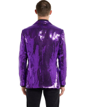 70s Sequins Purple Mens Suitmeister Jacket