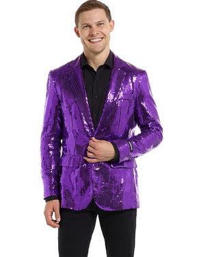 70s Sequins Purple Mens Suitmeister Jacket