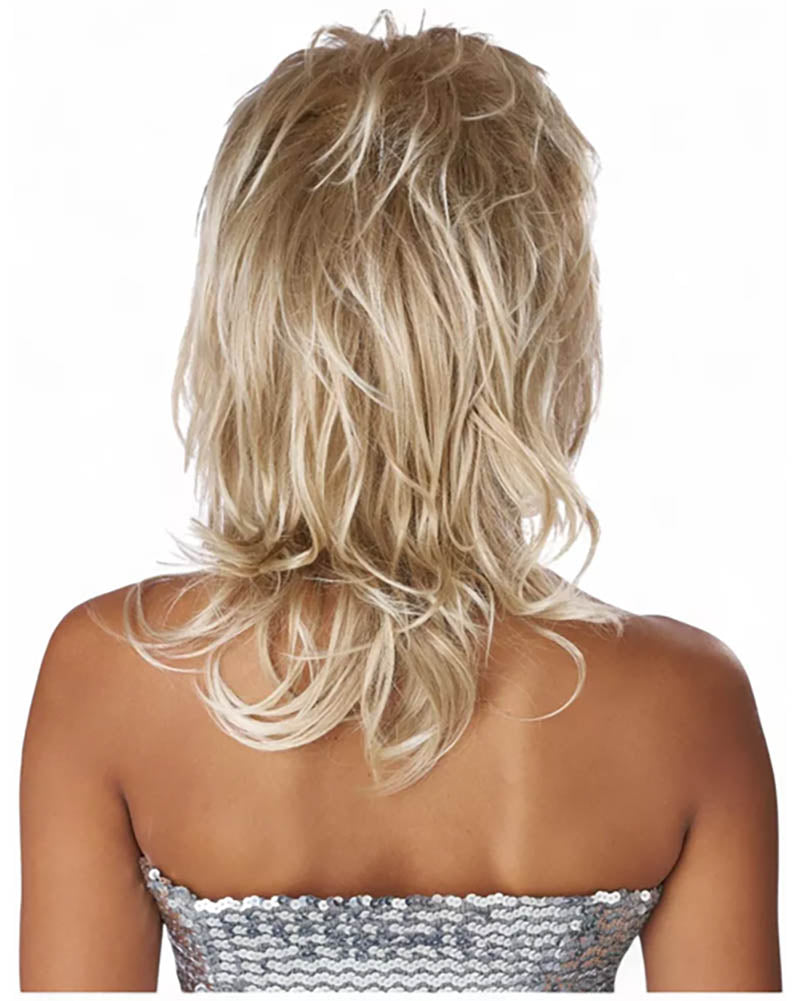 70s Shaggy Chic Short Blonde Blend Wig