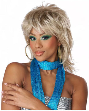 70s Shaggy Chic Short Blonde Blend Wig