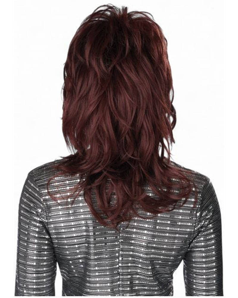 70s Shaggy Chic Short Dark Auburn Wig