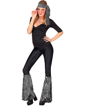 70s Silver Waves Leg Warmers and Headband Set