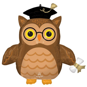 SuperShape Graduate Wise Owl Balloon