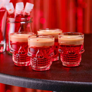 Deadly Soiree Skull Party Shot Glasses Pack of 4
