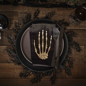 Deadly Soiree Black Foliage Table Placemats Pack of 4