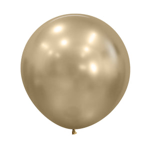 Sempertex 60cm Silk Gold Dust Latex Balloons 870 Pack of 3