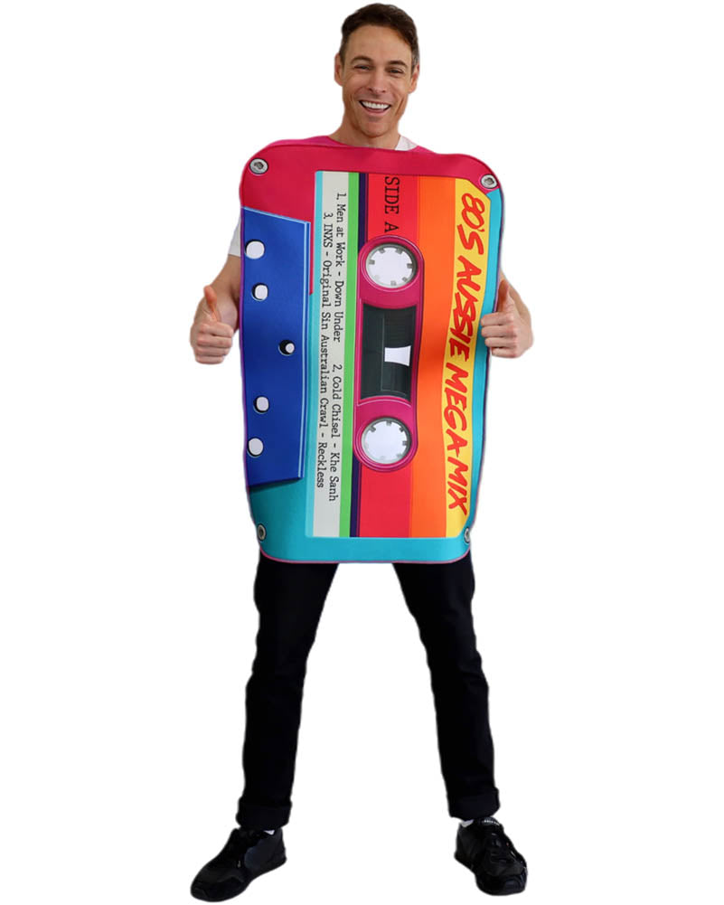 80s Aussie Cassette Tape Adult Costume