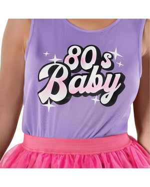 80s Baby Bright Tutu Womens Costume