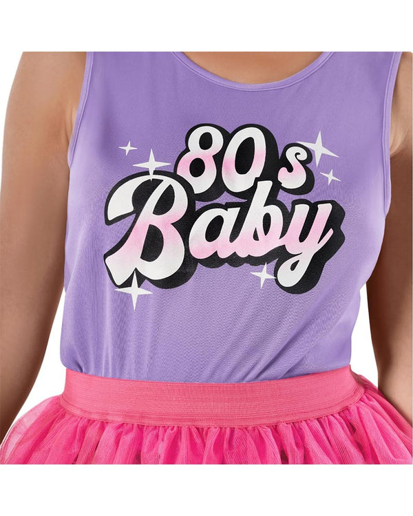 80s Baby Bright Tutu Womens Costume