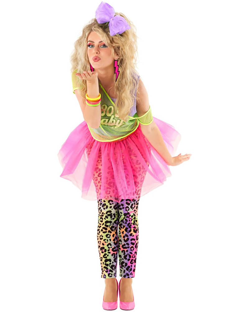80s Baby Bright Tutu Womens Costume