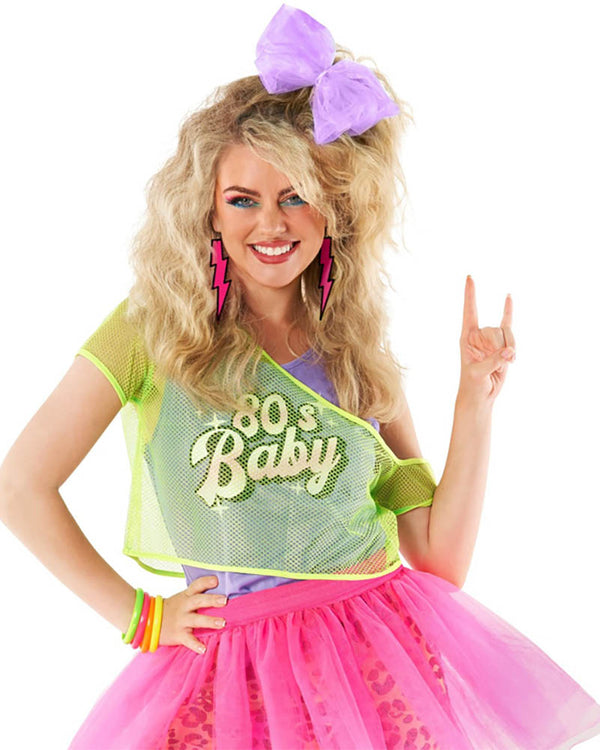 80s Baby Bright Tutu Womens Costume
