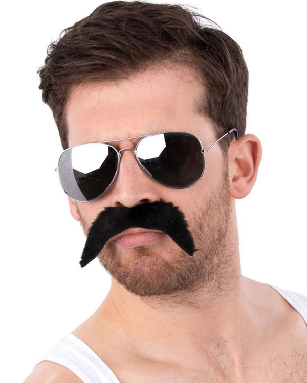 80s Icon Sunglasses and Moustashe Set