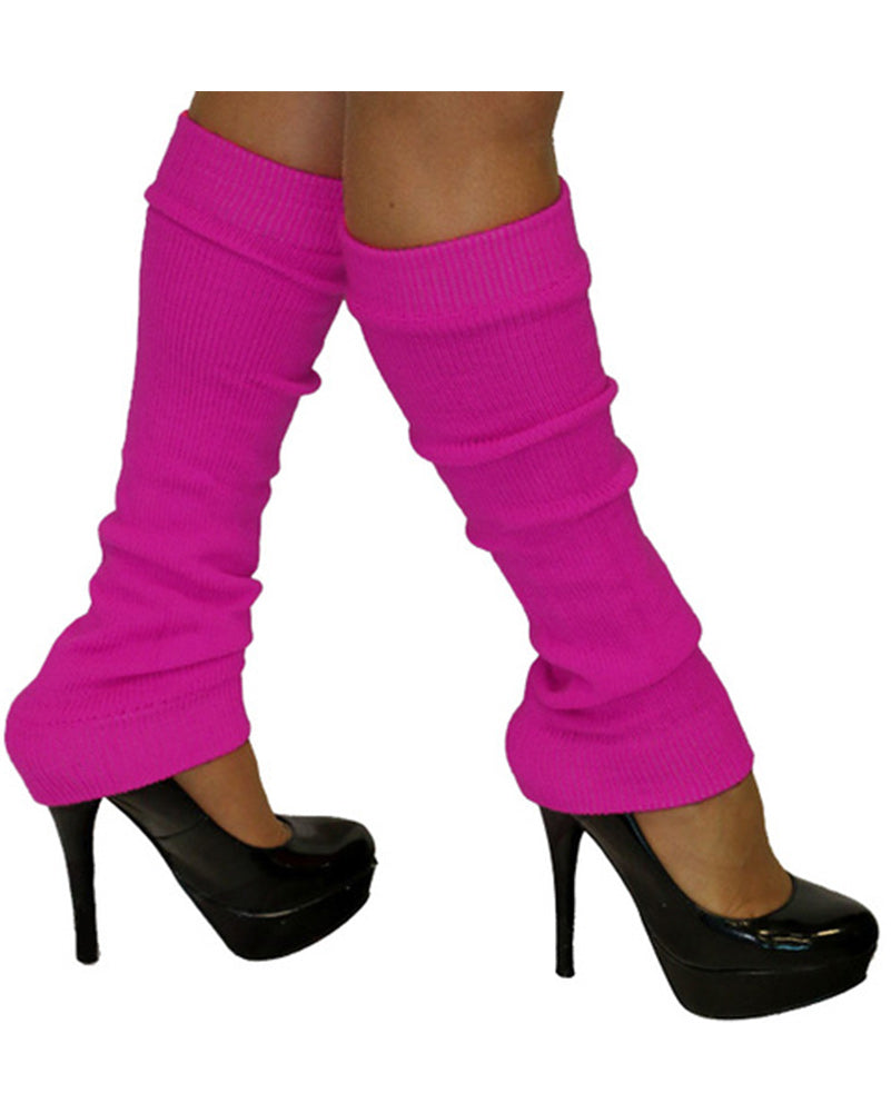 80s Fluoro Pink Leg Warmers