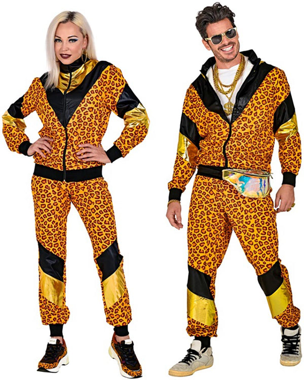 80s Leopard Shell Suit Adults Costume