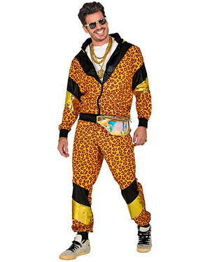 80s Leopard Shell Suit Adults Costume