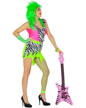 80s Neon Rockstar Womens Costume