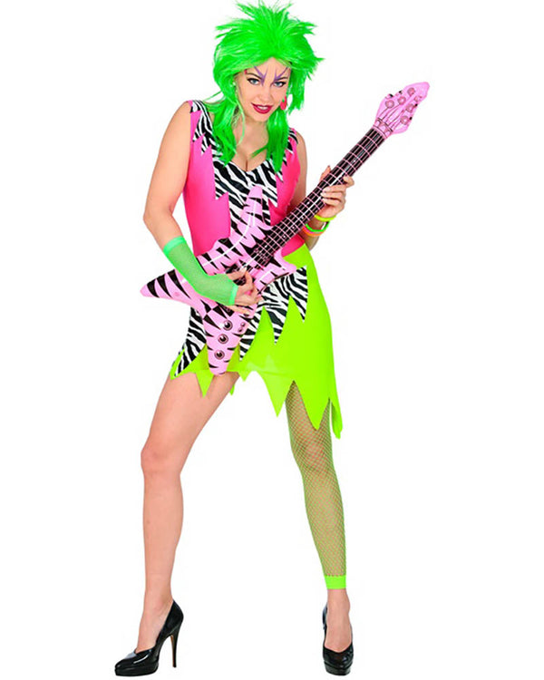 80s Neon Rockstar Womens Costume