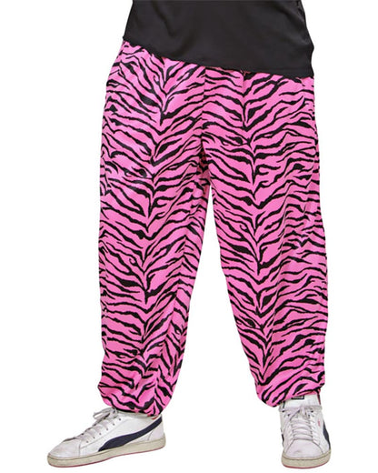 80s Pink Zebra Baggy Pants