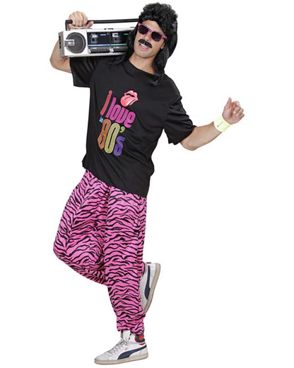 80s Pink Zebra Baggy Pants