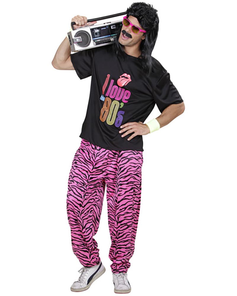 80s Pink Zebra Baggy Pants