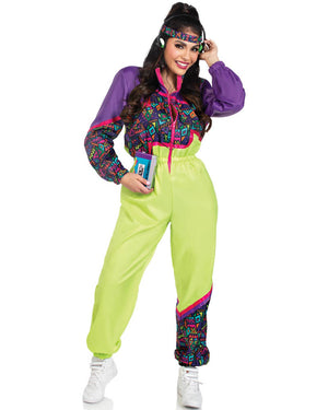 80s Rad Tracksuit Womens Costume