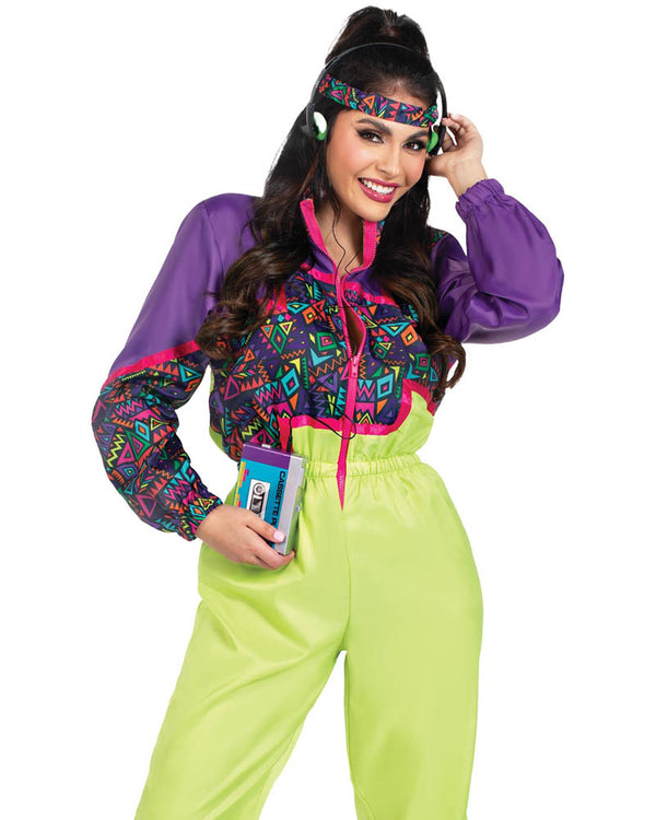 80s Rad Tracksuit Womens Costume