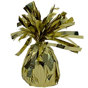 Small Foil Balloon Weight - White Gold