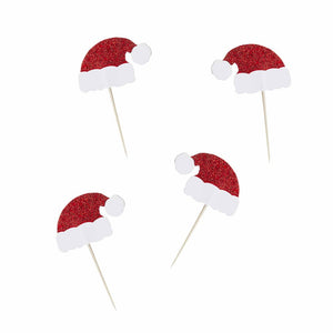 Festive Fun Santa Hat Food Picks