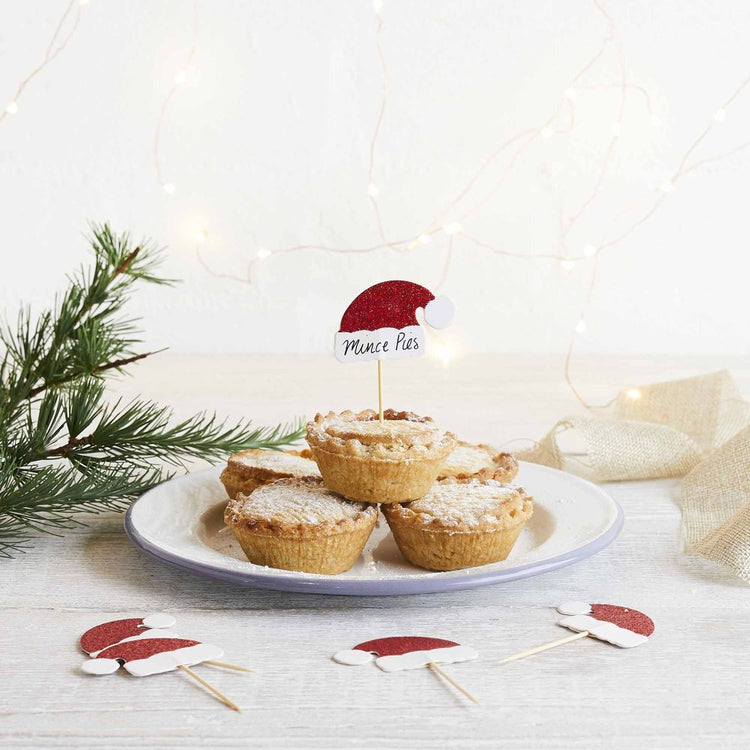 Festive Fun Santa Hat Food Picks