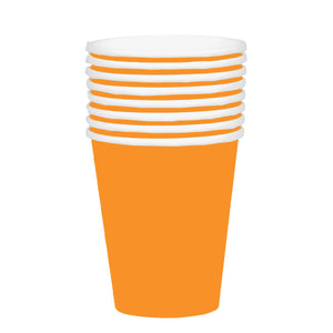 Orange 354ml Paper Cups Pack of 20