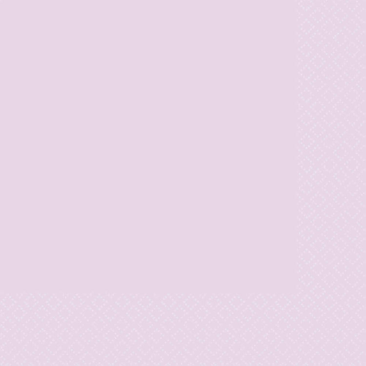 Pastel Lilac 2ply Beverage Napkins Pack of 40
